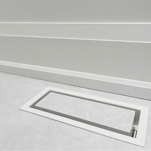 ARIA Framed OG Floor Vent white 4x10